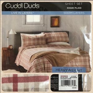 Plaid Sheet set Queen Cotton